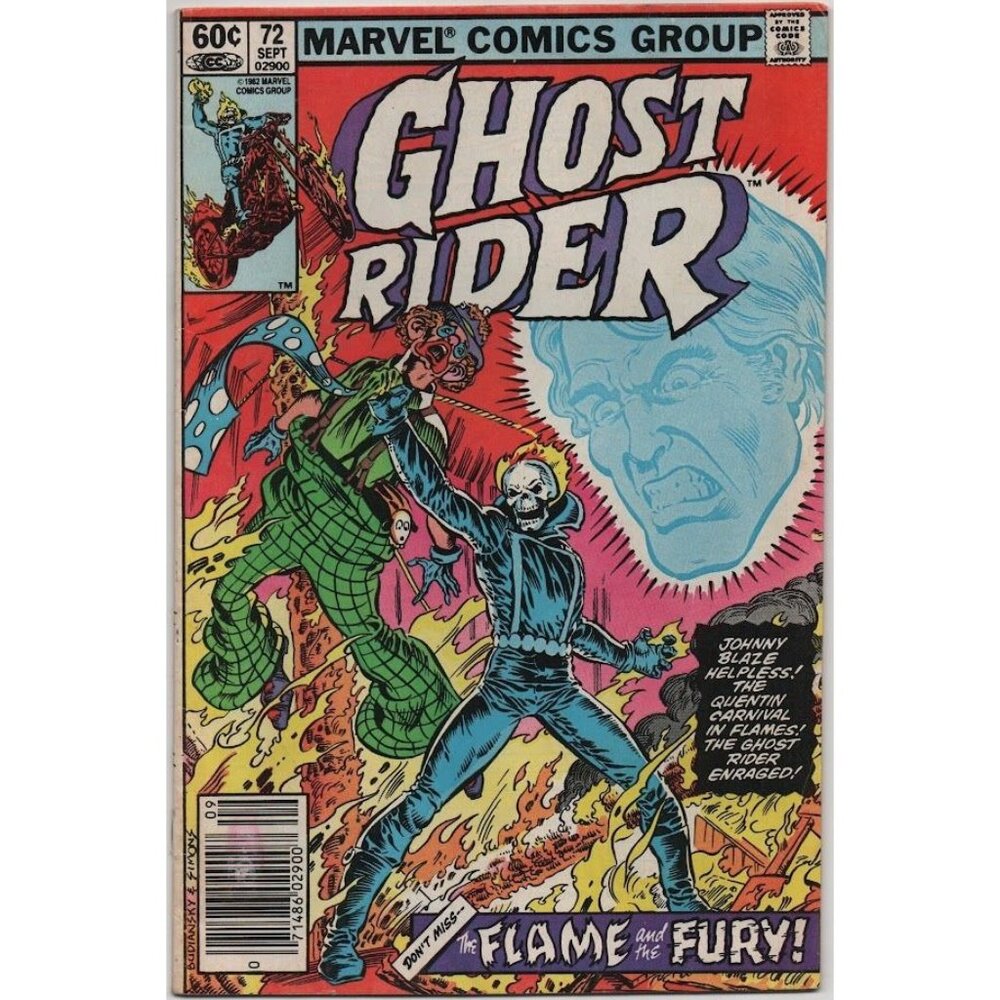 Ghost Rider 72 Marvel Comics Newsstand 1982 VG/FN 5.0 Bronze Age